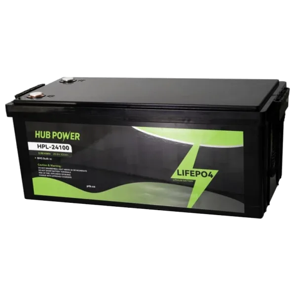 Акумуляторна батарея Hub Power HPL-24100 LiFePO4 24В/100А•г