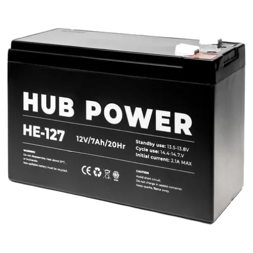 Свинцево-кислотна акумуляторна батарея Hub Power НЕ-127 7А•г 12В