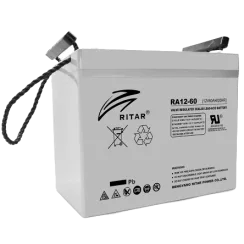 Свинцево-кислотна акумуляторна батарея RITAR RA12-60 60A•г 12В