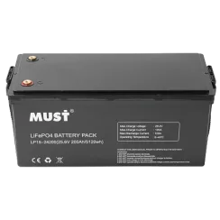 Літієва акумуляторна батарея Must LP15-24200 25.6В 200А•г