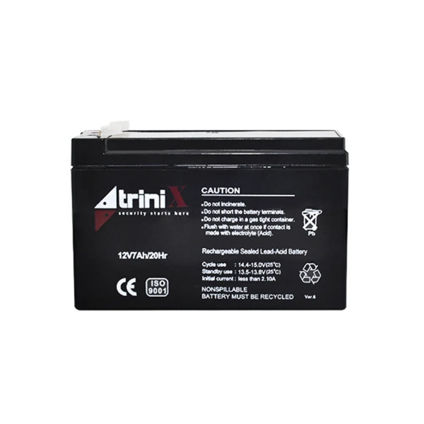 Акумуляторна батарея 12В 7Аг Trinix 12V7Ah/20Hr AGM свинцево-кислотна