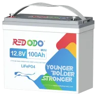 Літієва акумуляторна батарея Redodo 12.8V 100Ah Mini 1280Вт•г LiFePO4