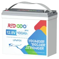Літієва акумуляторна батарея Redodo 12.8V 100Ah Mini 1280Вт•г LiFePO4