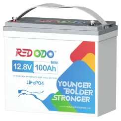 Літієва акумуляторна батарея Redodo 12.8V 100Ah Mini 1280Вт•г LiFePO4