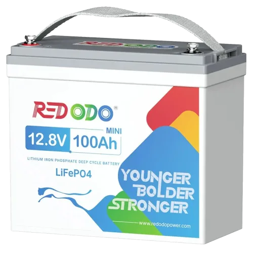 Літієва акумуляторна батарея Redodo 12.8V 100Ah Mini 1280Вт•г LiFePO4