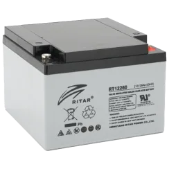Свинцево-кислотна акумуляторна батарея RITAR RT12260 26A•г 12В