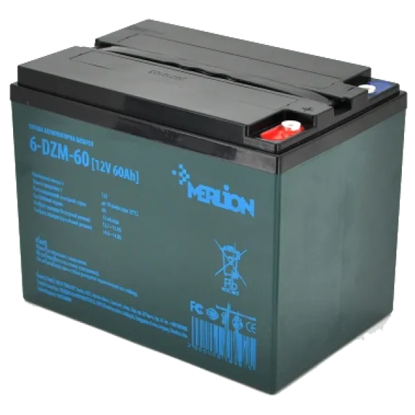 Акумуляторна батарея тягова AGM MERLION 6-DZM-60 12V 60Ah