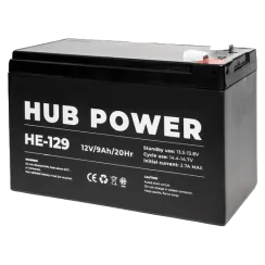 Акумуляторна батарея Hub Power HE-129 12V 9AH