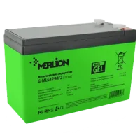 Свинцево-кислотна акумуляторна батарея MERLION G-MLG1290F2 9А•г 12В мультигель