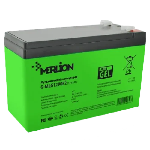 Свинцево-кислотна акумуляторна батарея MERLION G-MLG1290F2 9А•г 12В мультигель