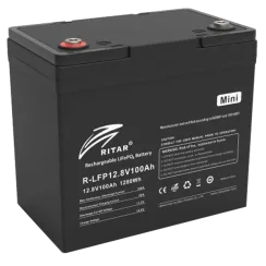 Літієва акумуляторна батарея Ritar R-LFP12.8V100AH-MINI LiFePo4 12 В 100 A•год