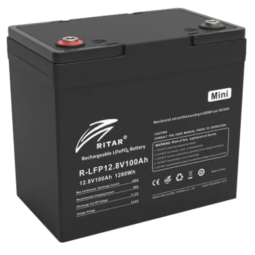 Літієва акумуляторна батарея Ritar R-LFP12.8V100AH-MINI LiFePo4 12 В 100 A•год