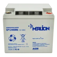 Акумуляторна батарея MERLION AGM GP12400M6 12В 40 А•г