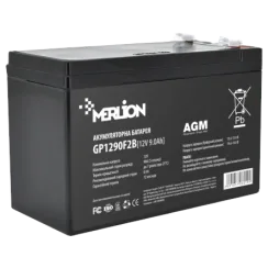 Акумуляторна батарея MERLION AGM GP1290F2B 12В 9А•г