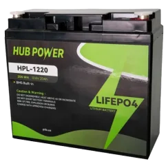 Акумуляторна батарея Hub Power HPL-1220 LiFePO4 12В/20А•г