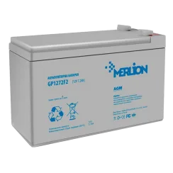 Свинцево-кислотна акумуляторна батарея MERLION GP1272F2 7.2А•г 12В
