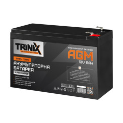 Trinix 12V9Ah/20Hr Super Charge AGM Акумуляторна батарея 12В 9А*год свинцево-кислотна