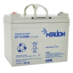 Акумуляторна батарея MERLION AGM GP12330M6 12 V 33 Ah