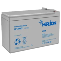 Свинцево-кислотна акумуляторна батарея MERLION GP1290F2 AGM 12В 9 А•г