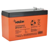 Свинцево-кислотна акумуляторна батарея MERLION AGM GP1272F2 PREMIUM 7.2А•г 12В