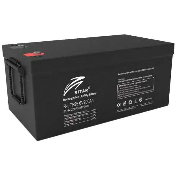 Літієва акумуляторна батарея Ritar R-LFP25.6V200AH G1