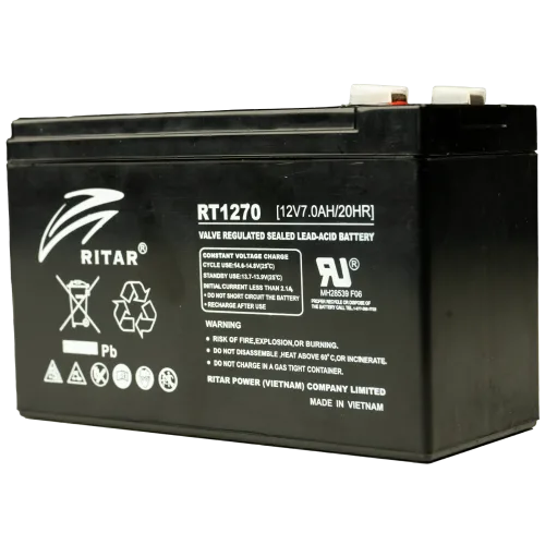 Свинцево-кислотна акумуляторна батарея Ritar RT1270 7А•г 12В