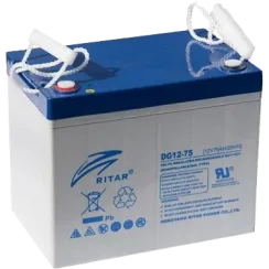 Аккумуляторная батарея RITAR DG12-75 12V 75Ah