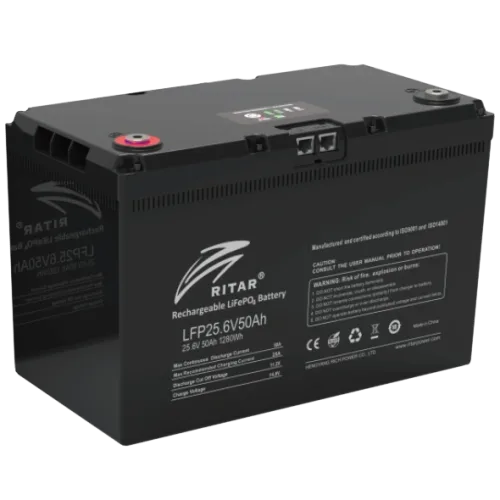 Акумуляторна батарея Ritar LFP25.6V50AH G3 з системою підігріву та bluetooth