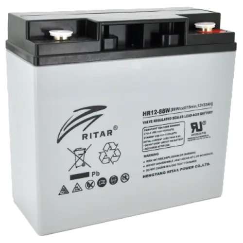 Свинцево-кислотна акумуляторна батарея AGM RITAR HR1288W 22А•г 12В