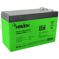Свинцево-кислотна акумуляторна батарея MERLION G-MLG1270F2 7A•г 12В мультигель