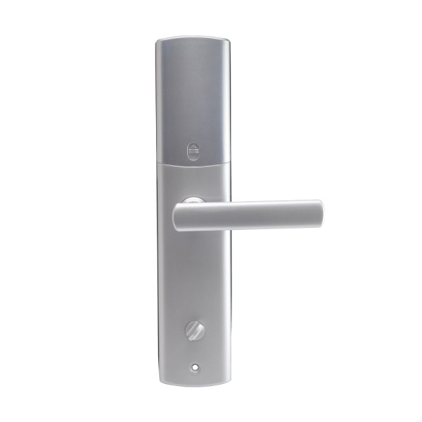 Замок біометричний автономний Trinix TRL-5111BTF Silver Left з Bluetooth, зчитувачем відбитків пальців і карт Mifare