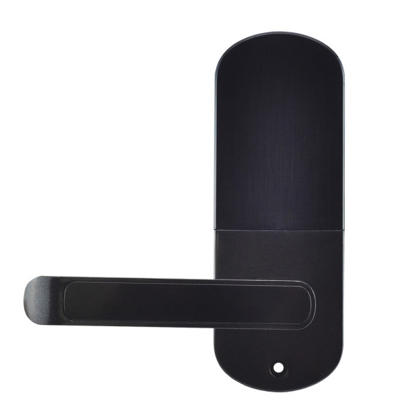 Замок біометричний автономний Trinix TRL-5107BTF Black Right з Bluetooth, зчитувачем відбитків пальців і карт Mifare