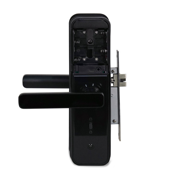 Замок біометричний автономний Trinix TRL-5303BTF Black з Bluetooth, зчитувачем відбитків пальців і карт Mifare