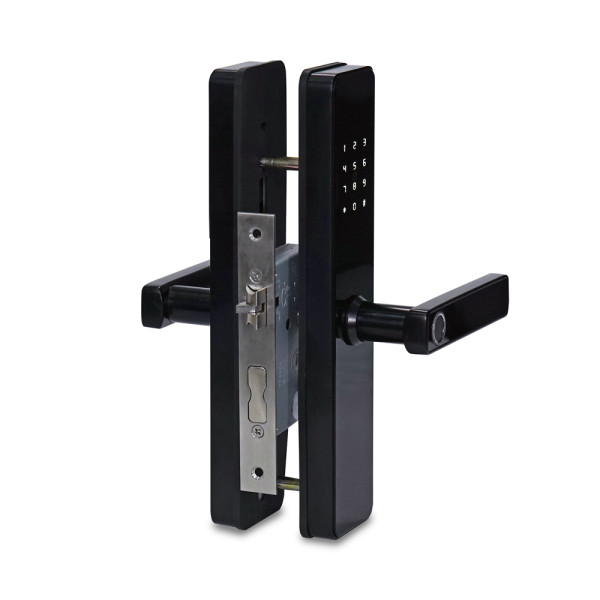 Замок біометричний автономний Trinix TRL-5303BTF Black з Bluetooth, зчитувачем відбитків пальців і карт Mifare