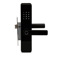 Замок біометричний автономний Trinix TRL-5303BTF Black з Bluetooth, зчитувачем відбитків пальців і карт Mifare