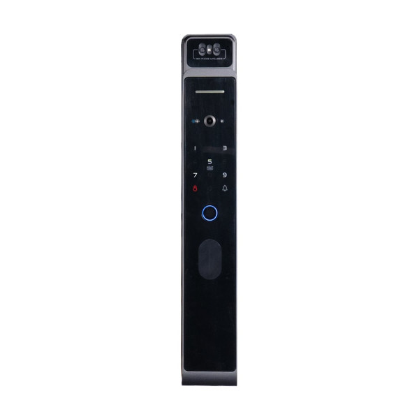 Замок біометричний автономний Trinix TRL-8802BTV Black з WiFi, розпізнаванням облич, зчитувачем відбитків пальців і карт Mifare