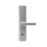 Замок біометричний автономний Trinix TRL-5111BTF Silver Right з Bluetooth, зчитувачем відбитків пальців і карт Mifare