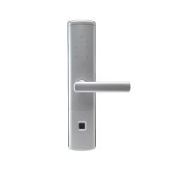 Замок біометричний автономний Trinix TRL-5111BTF Silver Right з Bluetooth, зчитувачем відбитків пальців і карт Mifare