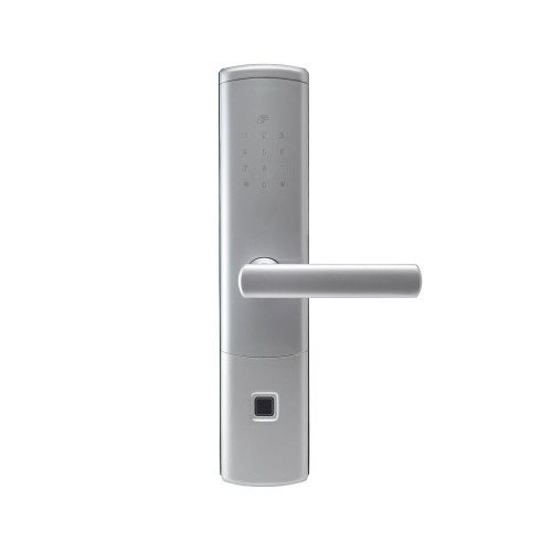 Замок біометричний автономний Trinix TRL-5111BTF Silver Right з Bluetooth, зчитувачем відбитків пальців і карт Mifare