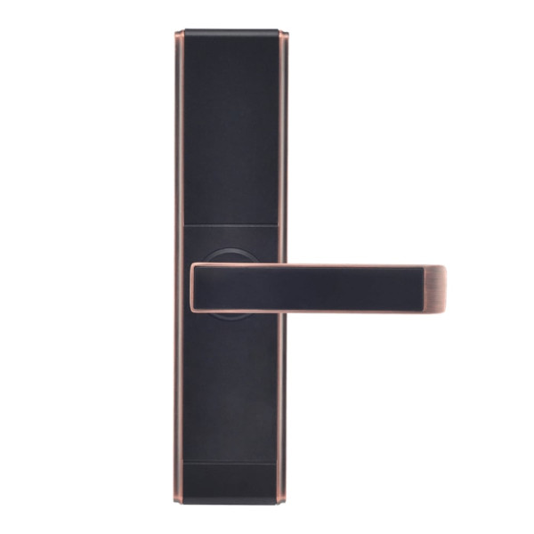 Замок біометричний автономний Trinix TRL-5109BTF Red Bronze Left з Bluetooth, зчитувачем відбитків пальців і карт Mifare