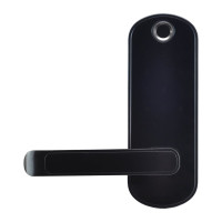 Замок біометричний автономний Trinix TRL-5107BTF Black Left з Bluetooth, зчитувачем відбитків пальців і карт Mifare