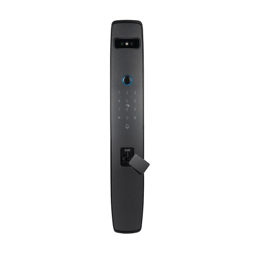 Замок біометричний автономний Trinix TRL-8803BTV Black L/R з Bluetooth та Wi-Fi, розпізнаванням облич, долоней, зчитувачем відбитків пальців і карт Mifare