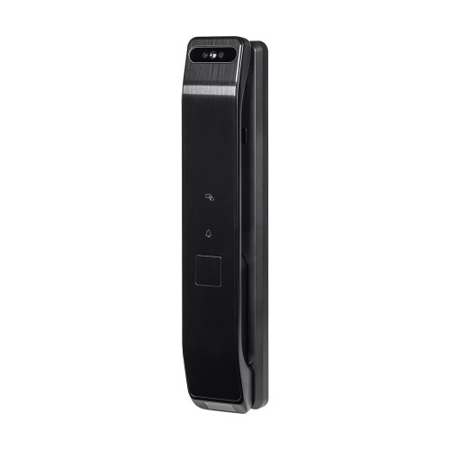 Замок біометричний автономний Trinix TRL-8804BTV Black L/R з Bluetooth та Wi-Fi, розпізнаванням облич, долоней, зчитувачем відбитків пальців і карт Mifare