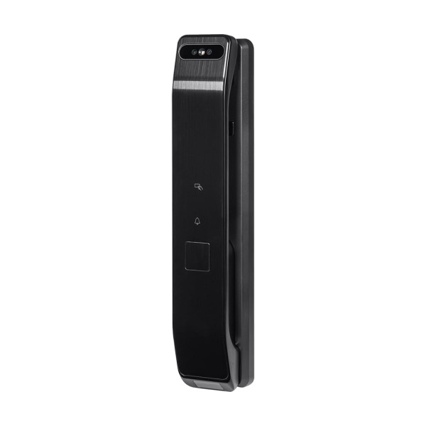 Замок біометричний автономний Trinix TRL-8804BTV Black L/R з Bluetooth та Wi-Fi, розпізнаванням облич, долоней, зчитувачем відбитків пальців і карт Mifare
