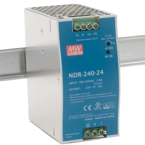 Блок живлення Mean Well NDR-240-24 24В 10А на Din-рейку