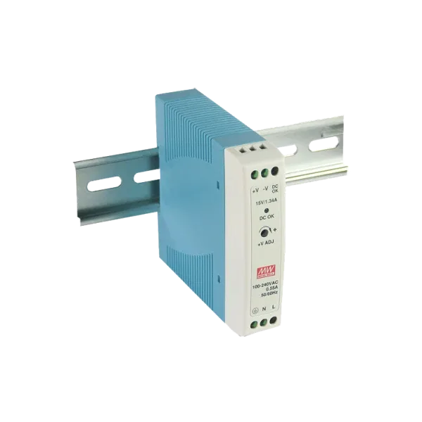 Блок живлення MeanWell MDR-20-12 (1.67А для монтажа на DIN рейку)