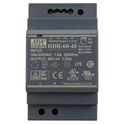 Блок живлення Mean Well HDR-60-48 48B 1.25А для монтажа на DIN рейку