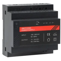 Блок живлення на DIN рейку DR12060-02 12V/5A
