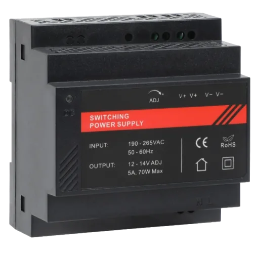 Блок живлення на DIN рейку DR12060-02 12V/5A