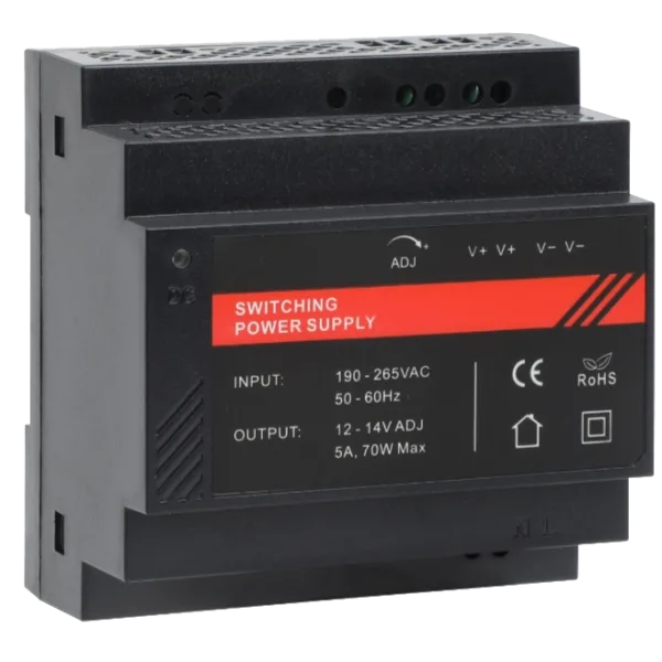 Блок живлення на DIN рейку DR12060-02 12V/5A